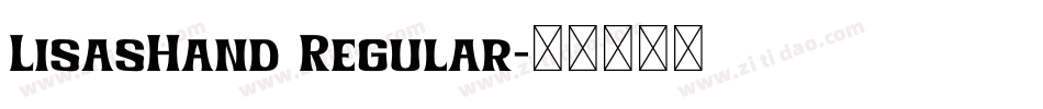 LisasHand Regular字体转换